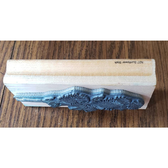 Stampendous Fun Stamps Sunflower Stalk Flowers Wood Mounted Rubber Stamp N27 - Picture 8 of 8